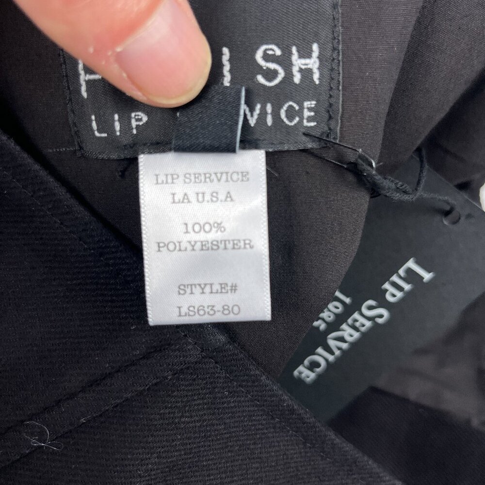 Lip Service Corset Top Womens XL Black Zipper D-Ring Bondage Fetish Bustier NEW - Picture 6 of 10